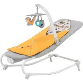 Kinderkraft Transat-balanssi 2in1 FELIO 2 - - Keltainen - Leikkikaari - Käännettävä - Kevyt