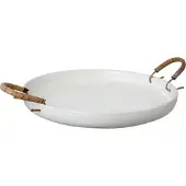 ERNST tarjotin kädensijalla valkoinen Ø 35 cm