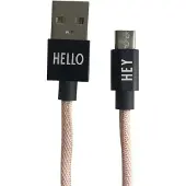 Design Letters Mycable Micro Usb Cable - Black - 100X 4.5X 4CM