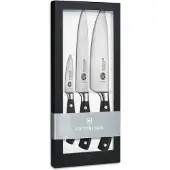 Victorinox Grand Maitre taottu veitsisarja, 3-osainen, musta
