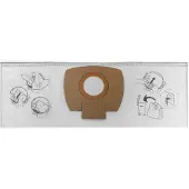 Makita P-72899, Pölypussi, Tynnyri-imuri, Ruskea, 10 L, VC2010L, VC2012L, vc2512l, VC2511, VC3011L, 446L, 5 kpl