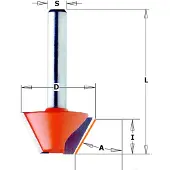 Cmt Viistejyrsin ; S=6 mm; D=25 mm