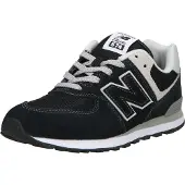 New Balance unisex for kids. GC574V1 Trainers 574 black (21 W), Flat, Laces, Casual, Sport, children's fashion