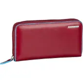 Piquadro Blue Square Lompakko Nahka 19 cm Punainen