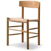 Fredericia Furniture J39-tuoli Öljytty tammi punottu luonnonväri