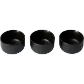 Aida Raw kulho mini Ø 7,5 cm, 3-pakkaus Titanium Black