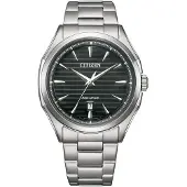 Citizen Classic Elegant Eco-Drive 3 Hands Gents black silver AW1750-85E