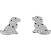 Silver Bar istuva dalmatialainen korvakorut 9 mm 8502