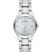 Burberry Uusi Naisten City Watch Bu9125 Silver Dial Silver Metal hihna
