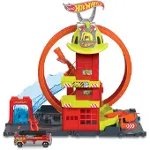 Hot Wheels Kaupungin Super Loop Paloaseman Ajoneuvo