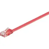 Goobay LAN UTP CAT 6 Flat - Punainen - 3m