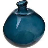 Atmosphera Kierrätyslasivaasi Blue, sininen, 33cm