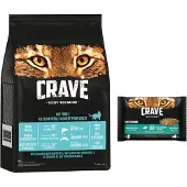 Crave 7kg Adult lohi & vaalea kala kissanruoka