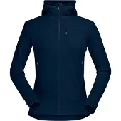 Norrøna Women's Falketind Warmwool Stretch Zip Hood naisten välikerrostakki