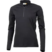 Lundhags Women's Gimmer Merino Light 1/2 Zip Black Kerrasto yläosat L