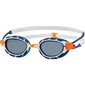 Zoggs Goggles Predator Polarized Swimming Blue and White, Size Regular