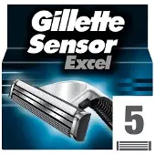 Gillette Sensor Excel -täydennys 5 yksikköä
