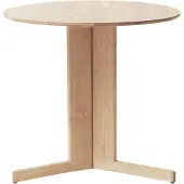 Form & Refine Trefoil ruokapöytä Ø75 cm Valkoinen tammi