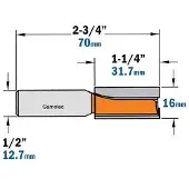 Cmt Urajyrsin ; S=1/2''; D=16 mm