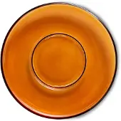 HK Living 70's glassware kahvikupin aluslautanen Ø 10,6 cm 4-pakkaus Amber brown