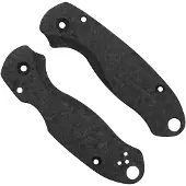 Flytanium Spyderco Para 3 Scales, Lotus Shredded Carbonfiber