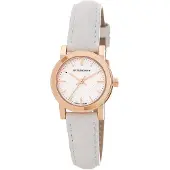 Burberry BU9209 Rose Gold Tone Valkoinen nahka Naisten katsella