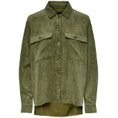 Pieces Pceffi Ls Corduroy Shirt Wvn Noos Bc - Green - S