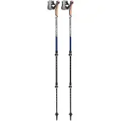 LEKI Traveller Carbon Midnightblue Dark Metallic-Llight Anthracite-White Vaellussauvat 90-130 cm