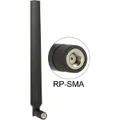 DeLOCK – WLAN 802.11 ac/a/h/b/g/n Antenna RP-SMA plug 5 - 7 dBi omnidirectional (88913)