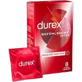 Durex Gefühlsecht Ultra 8 kpl – Enemmän tunnetta – 20 % ohuempi 8 pcs