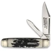 Marbles Cattleman Black Stag Bone