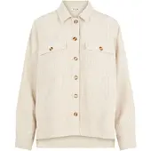 Pieces Pceffi Ls Corduroy Shirt Wvn Noos Bc - Grey - L