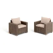 Keter Puutarhatuolit 2kpl. California beige