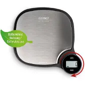 Caso Kitchen EcoMaster, 5 kg, 1 g, Musta, Ruostumaton teräs, Metalli, Pöytämalli, g, ml, oz