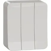 Schneider ELECTRIC EXXACT PINTA 1+1+1-KYTKIN IP21 JOUSILIITOS VALKOINEN (WDE015536)