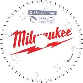 Milwaukee Katkaisuterä puulle 4932471299; 184x30x2,4 mm; Z54