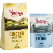 Purizon 2 x 12 kg Adult Chicken & Fish, viljaton koiran kuivaruoka
