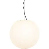 QAZQA Moderni ulkokattokruunu valkoinen 45 cm IP65 - Nura