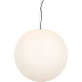 QAZQA Moderni ulkokattokruunu valkoinen 56 cm IP65 - Nura