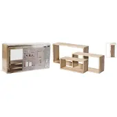 H&S 3-osainen hyllysarja H&S Collection, ruskea