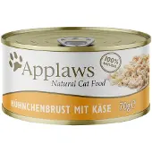 Applaws 24x70g in Broth kana & juusto Kissanruoka