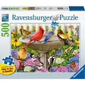 Ravensburger At The Birdbath 500-osainen suurikokoinen palapeli | Ainutlaatuinen Softclick-teknologia | El v , heijastamaton | sopii kaikenik isi