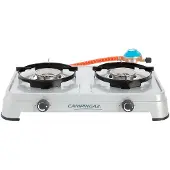 Campingaz Two-burner Camping Cook CV camping stove with ignition, 3.6 kW, gray (2000037217)