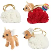 Toi-Toys Chihuahua pehmokoira kantolaukussa