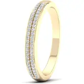 Lykken Elegance kultainen timanttisormus kaksirivinen 0,15 ct-160