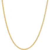 Lykken Basics kultainen panssariketju 1,4 mm 36 cm
