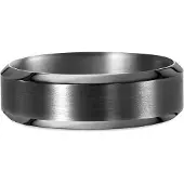 Lykken Strong tantaalisormus flakka musta 5 mm-165