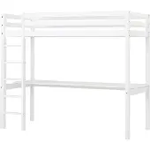 Hoppekids ECO Dream korkea parvisänky 90x200cm, pöytä - valkoinen White
