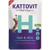 Kattovit 24x85g Vital Care Hair & Skin Pouches siipikarja -kissanruoka
