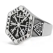 Lykken Viking Vegvisir terässormus 22.0 mm